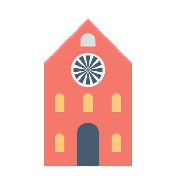 Müze renkli vektör simgesi 