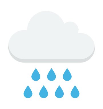 Yağmur renkli vektör simgesi