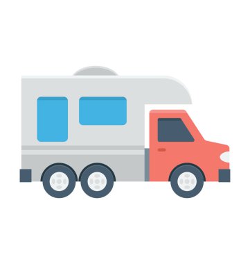 servis van vektör simgesi