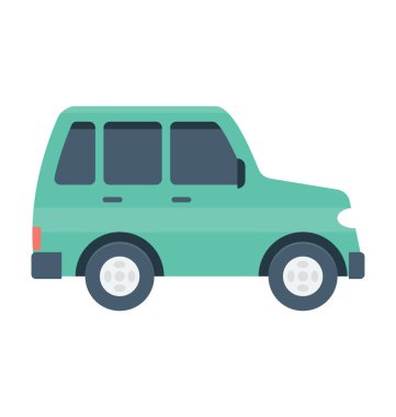 araba renkli vektör simgesi