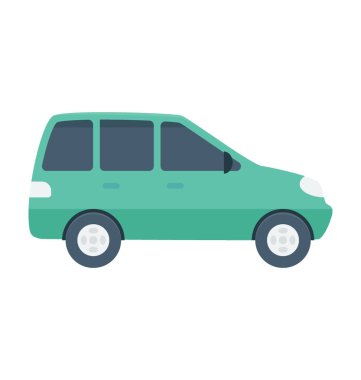 araba renkli vektör simgesi