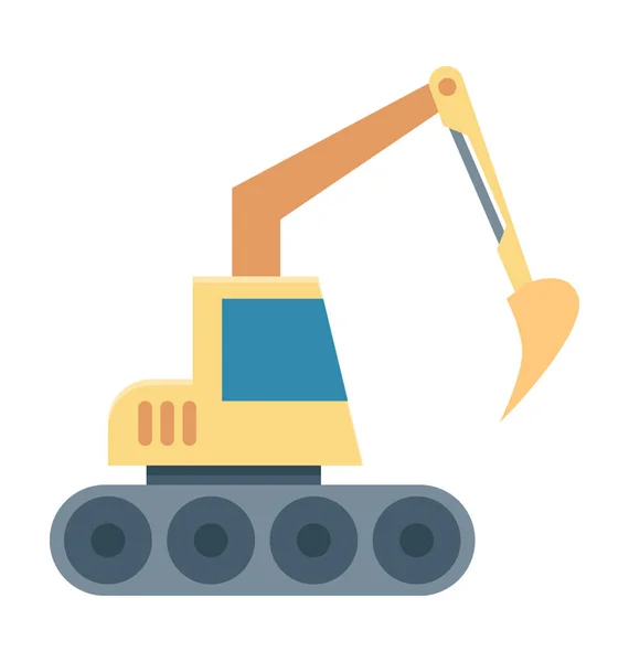 Icona del vettore escavatore — Vettoriale Stock