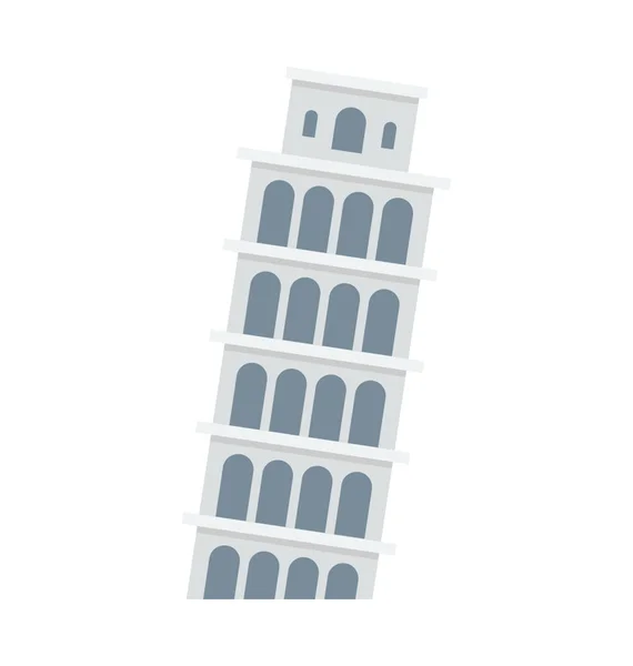 Ikona Wektor Wieża Pizie — Wektor stockowy