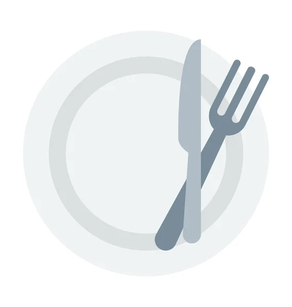 Comedor Icono Vectorial Color — Archivo Imágenes Vectoriales