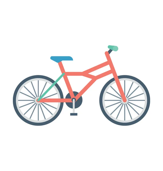 Cycle Colored Vector Icon — Stock Vector