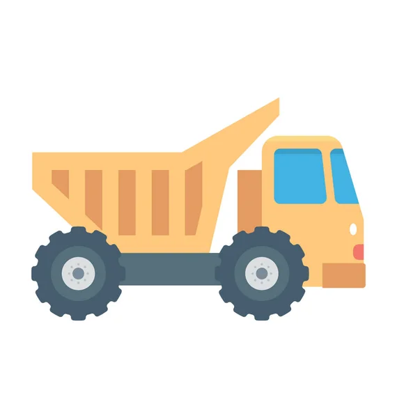 Dumper Colored Vector Icon — Stock Vector