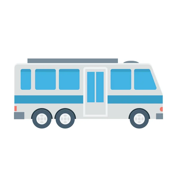 Bus Icono Vector Color — Vector de stock