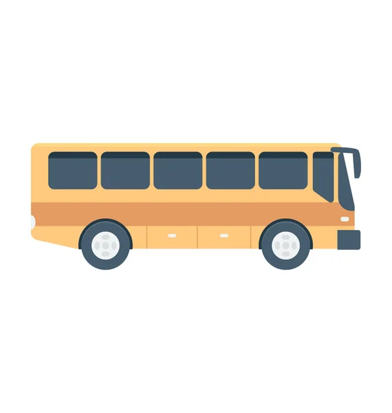 Icône Vectorielle Colorée Bus — Image vectorielle