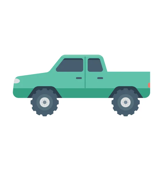 Icône Vectorielle Couleur Jeep — Image vectorielle