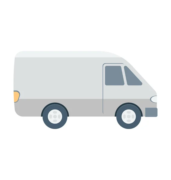 Delivery Van Vector Icon — Stock Vector