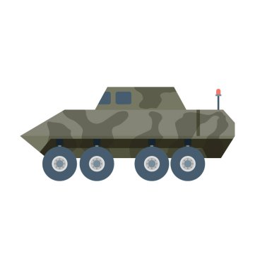 Askeri Tank vektör simgesi