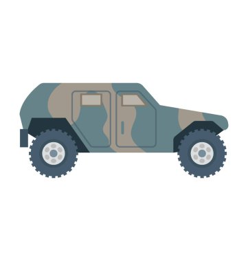 Jeep renkli vektör simgesi