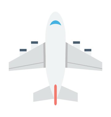 Hava uçak vektör simgesi