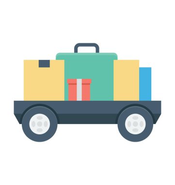 Lojistik renkli vektör simgesi