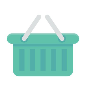  Alışveriş sepeti vektör simgesi