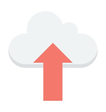  bulut gönderme vektör simgesi