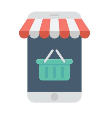  çevrimiçi dükkan vektör simgesi