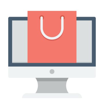  çevrimiçi depolama vektör simgesi