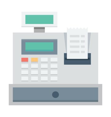  para kasası vektör simgesi