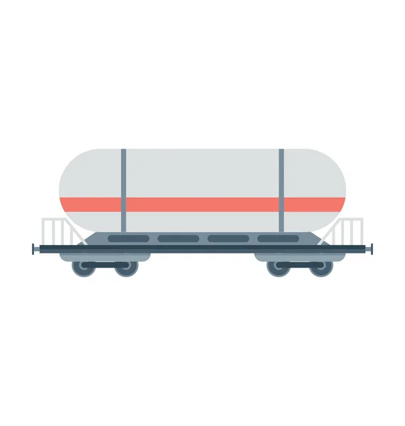 Fuel Tanker Vector Icon — Stock Vector