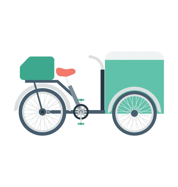 Voedsel Fiets Vector Icon — Stockvector