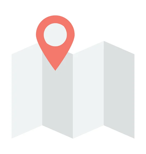 Kaart locatie Vector Icon — Stockvector