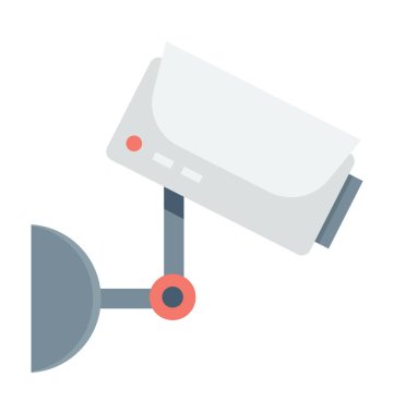  Güvenlik kamerası vektör simgesi