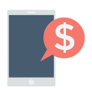  mobil bankacılık vektör simgesi