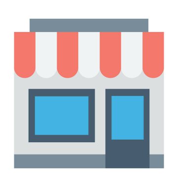  Dükkanı vektör simgesi 
