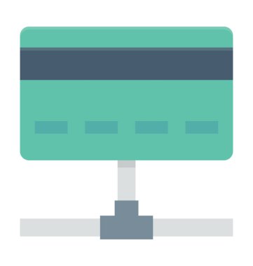  Kredi kartı vektör simgesi