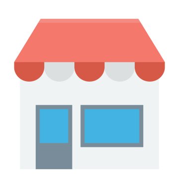  Dükkanı vektör simgesi 