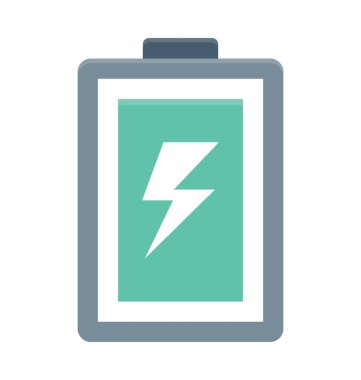  Batarya şarj vektörü simgesi 