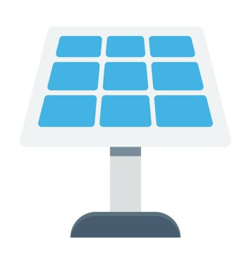  solar panel vektör simgesi