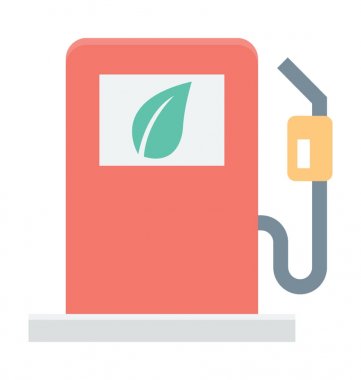  Akaryakıt istasyonu vektör simgesi 