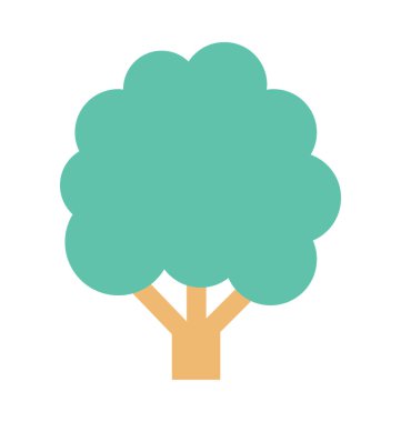  Çalı ağacı vektör simgesi 