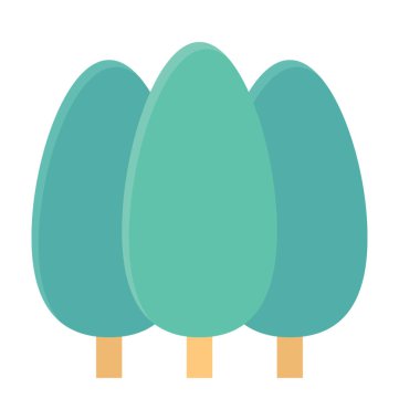  Ağaçlar vektör simgesi 