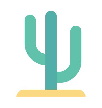  Kaktüs vektör simgesi 