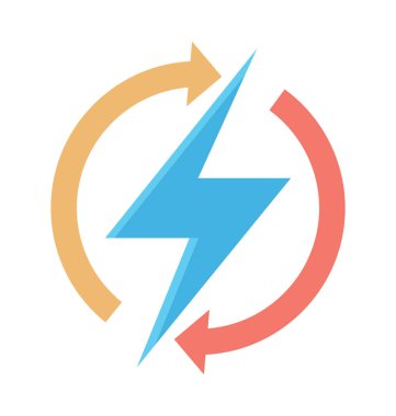  Gök gürültüsü vektör simgesi 