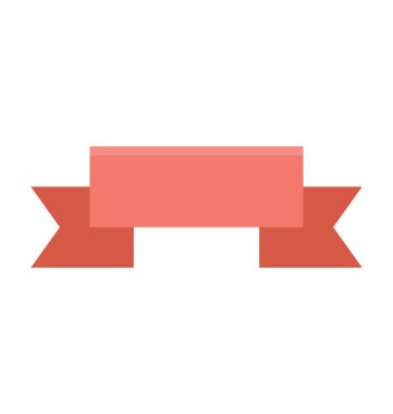 Şerit renkli vektör simgesi 