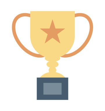 Kupa renkli vektör simgesi