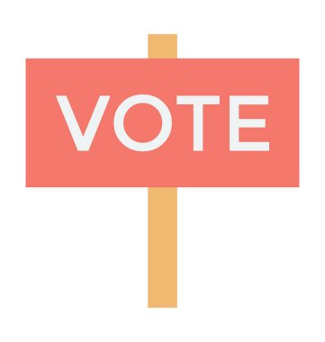 Renkli vektör simge oy 