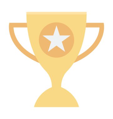 Kupa renkli vektör simgesi