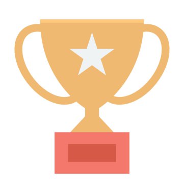 Kupa renkli vektör simgesi 