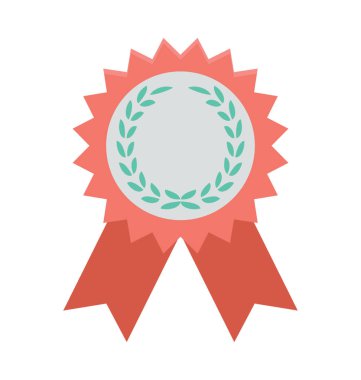 rozet renkli vektör simgesi 