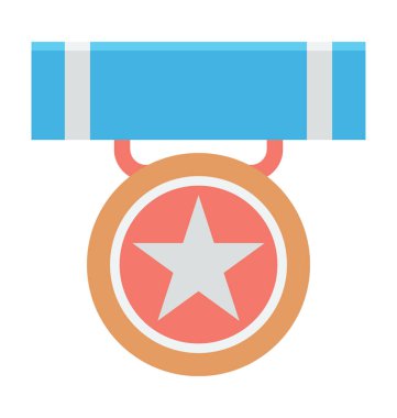 rozet renkli vektör simgesi 