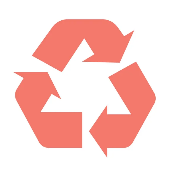 Ícone de vetor de reciclagem — Vetor de Stock
