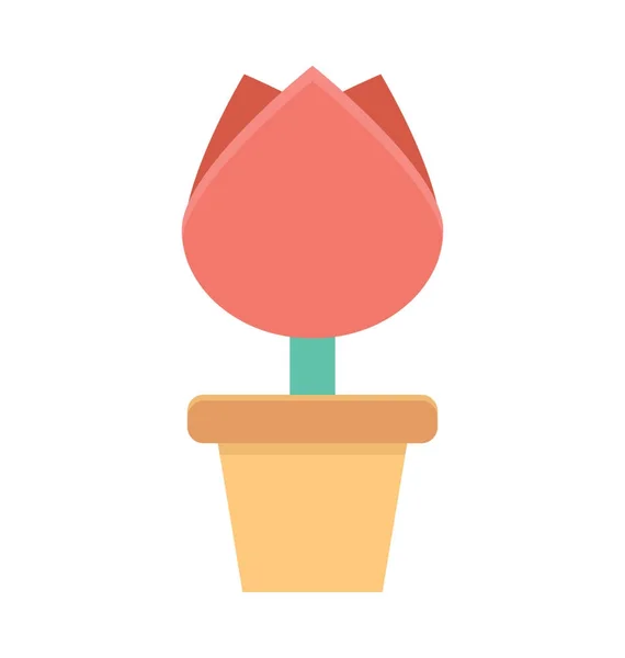 Tulipán Bud Vector icono — Vector de stock