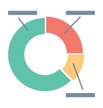 pasta grafiği vektör simgesi
