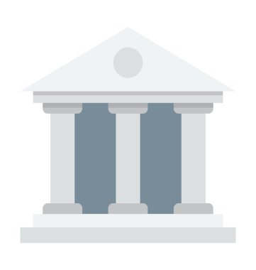 bank renkli vektör simgesi