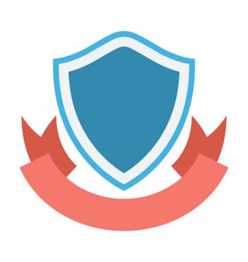 kalkan renkli vektör simgesi